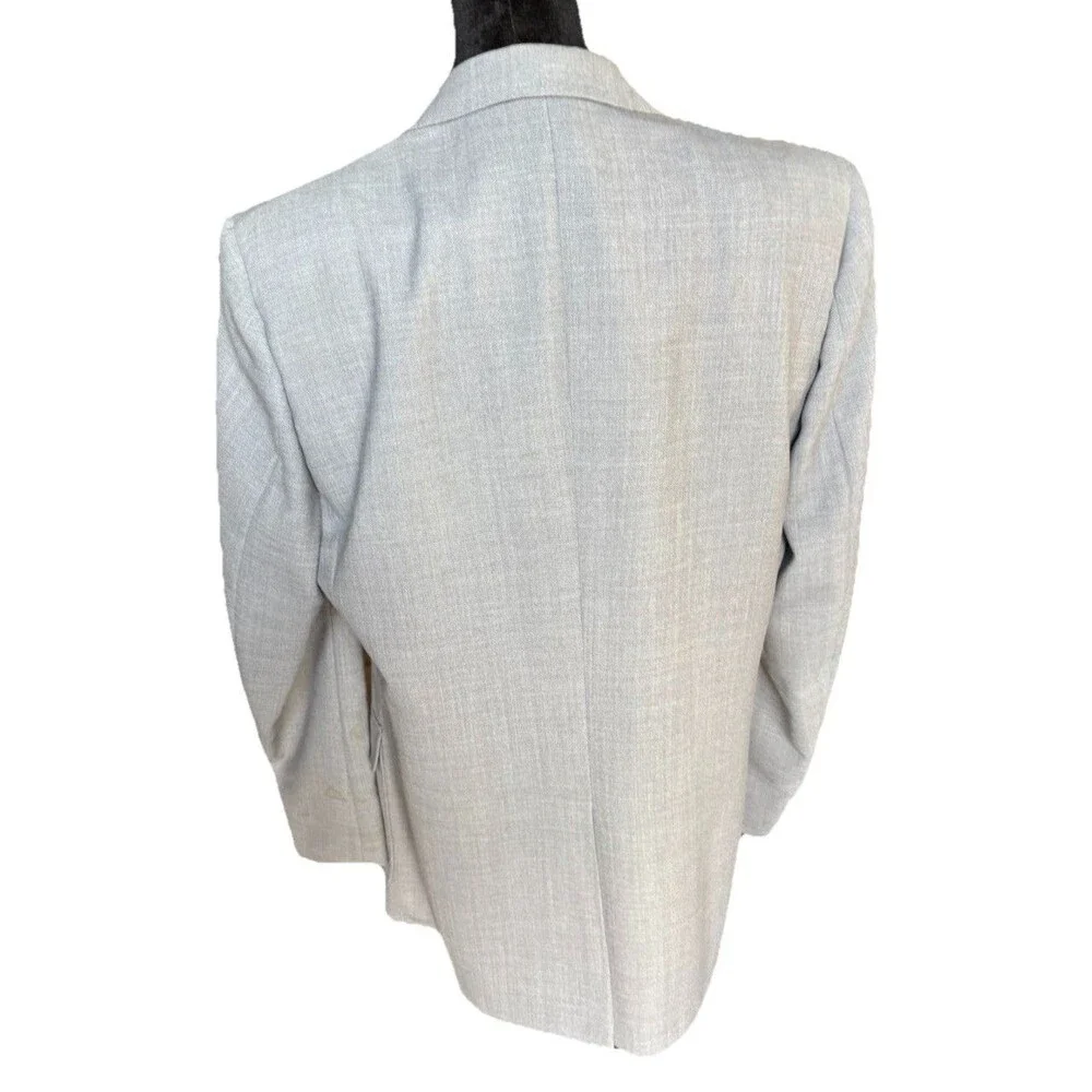 Doncaster Sakowitz RARE Vintage Gray Mens Blazer Sport Coat Suit